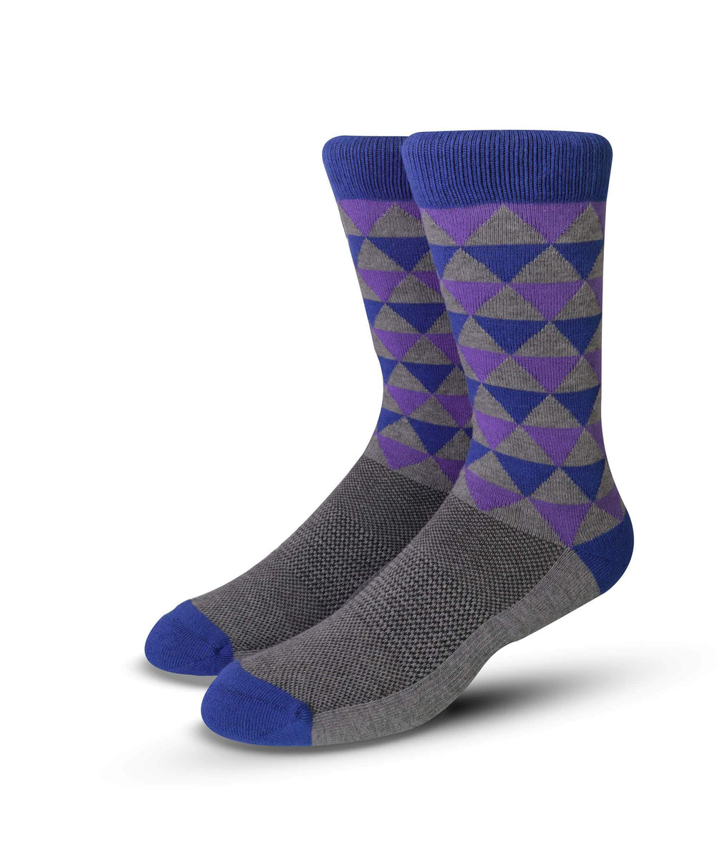 royal blue dress socks Royal Blue & Cherry Red Flowers